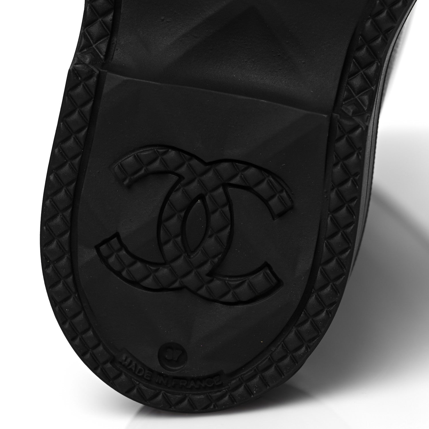 Chanel Caoutchouk CC High Boots 37 Black 7 of 8