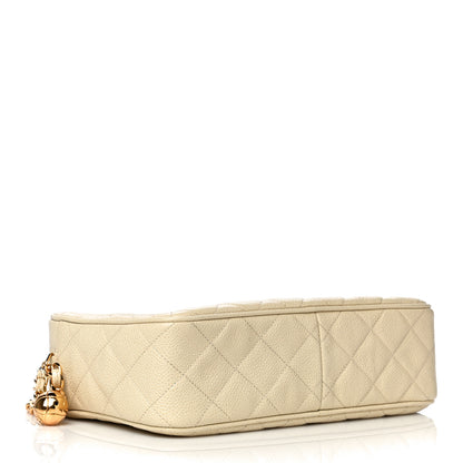 Chanel Caviar Quilted CC Camera Case Light Beige 4 of 17