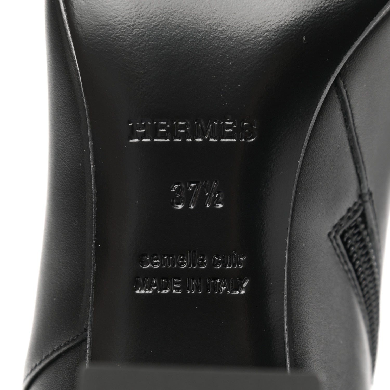 Hermes Calfskin Saint Germain Ankle Boots 37.5 Black 5 of 9