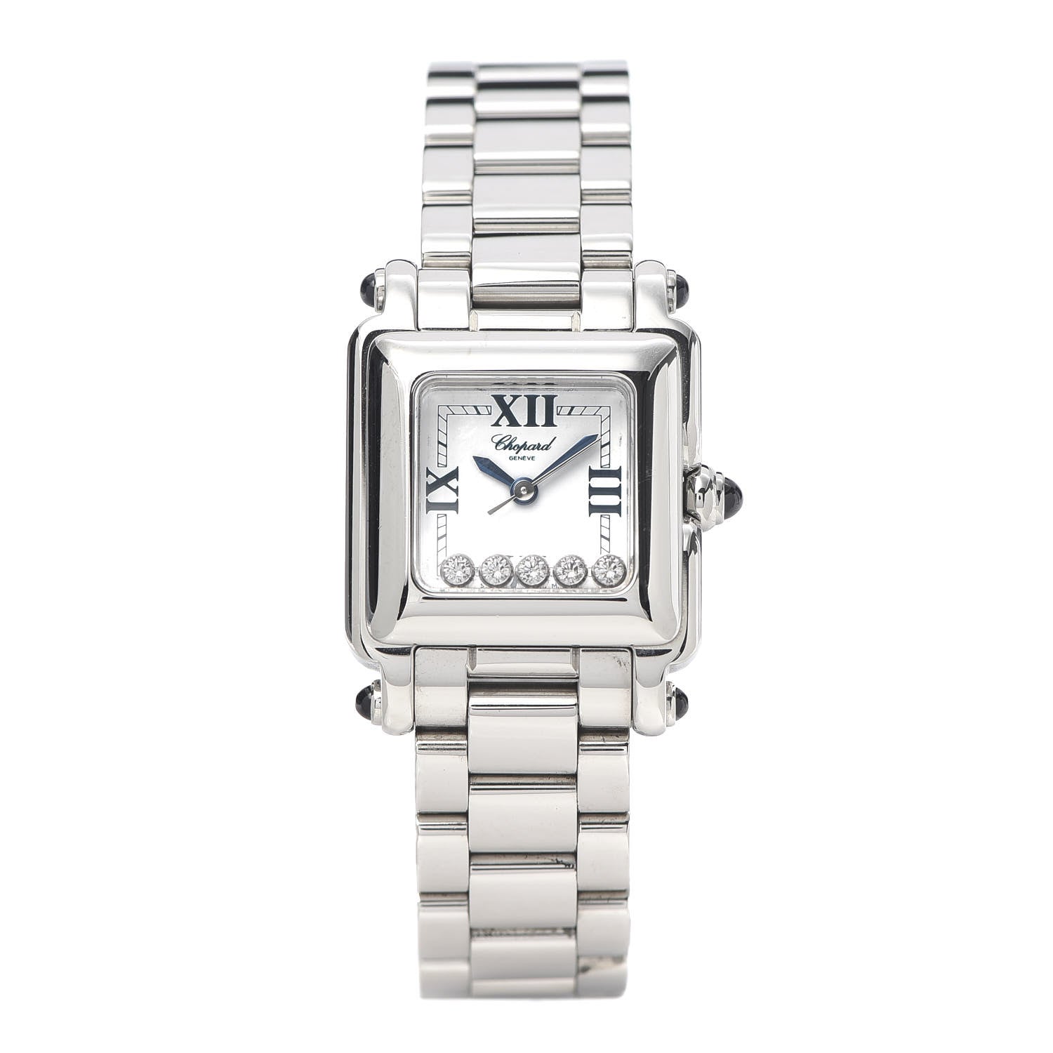 Chopard Stainless Steel 5 Diamond 23mm Happy Sport Quartz Watch 1 of 7