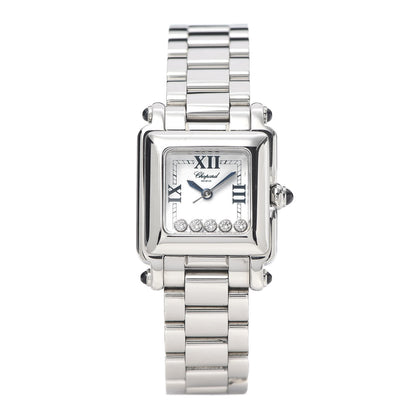 Chopard Stainless Steel 5 Diamond 23mm Happy Sport Quartz Watch 1 of 7
