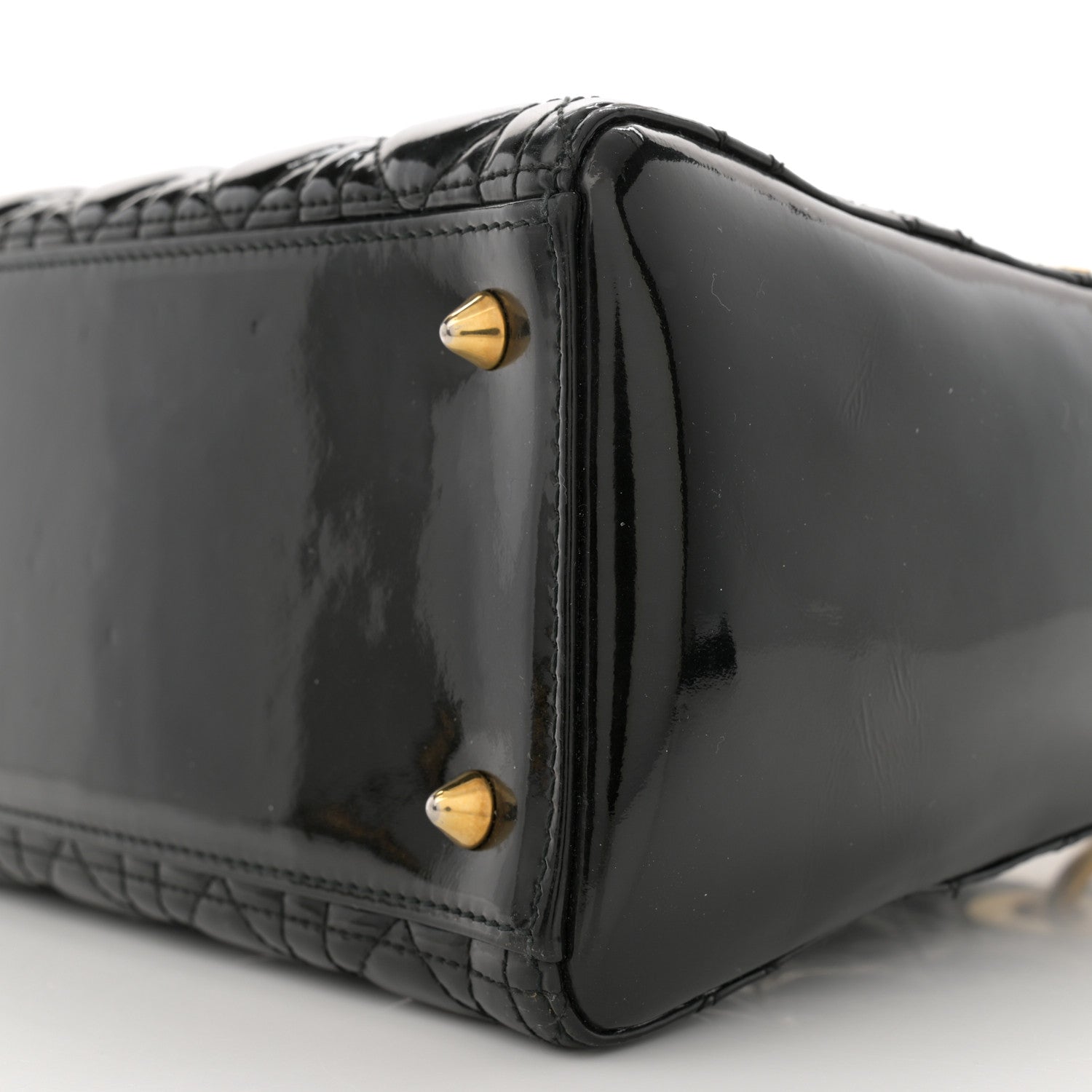 Christian Dior Patent Cannage Medium Lady Dior Black 10 of 12