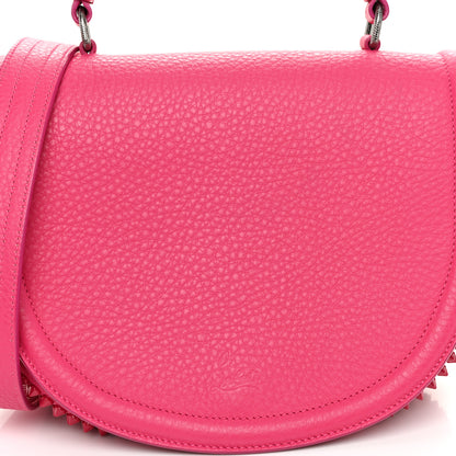 Christian Louboutin Calfskin Spikes Panettone Messenger Hot Pink 8 of 13