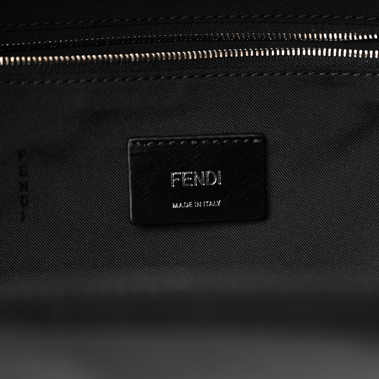 Fendi Nylon Vitello Liberty Vitello Dolce Monster Eyes Rounded Backpack Black Sunflower 6 of 12