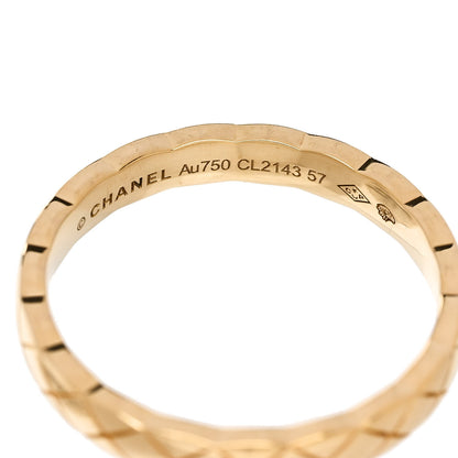 Chanel 18K Yellow Gold Mini Coco Crush Ring 57 8 4 of 5