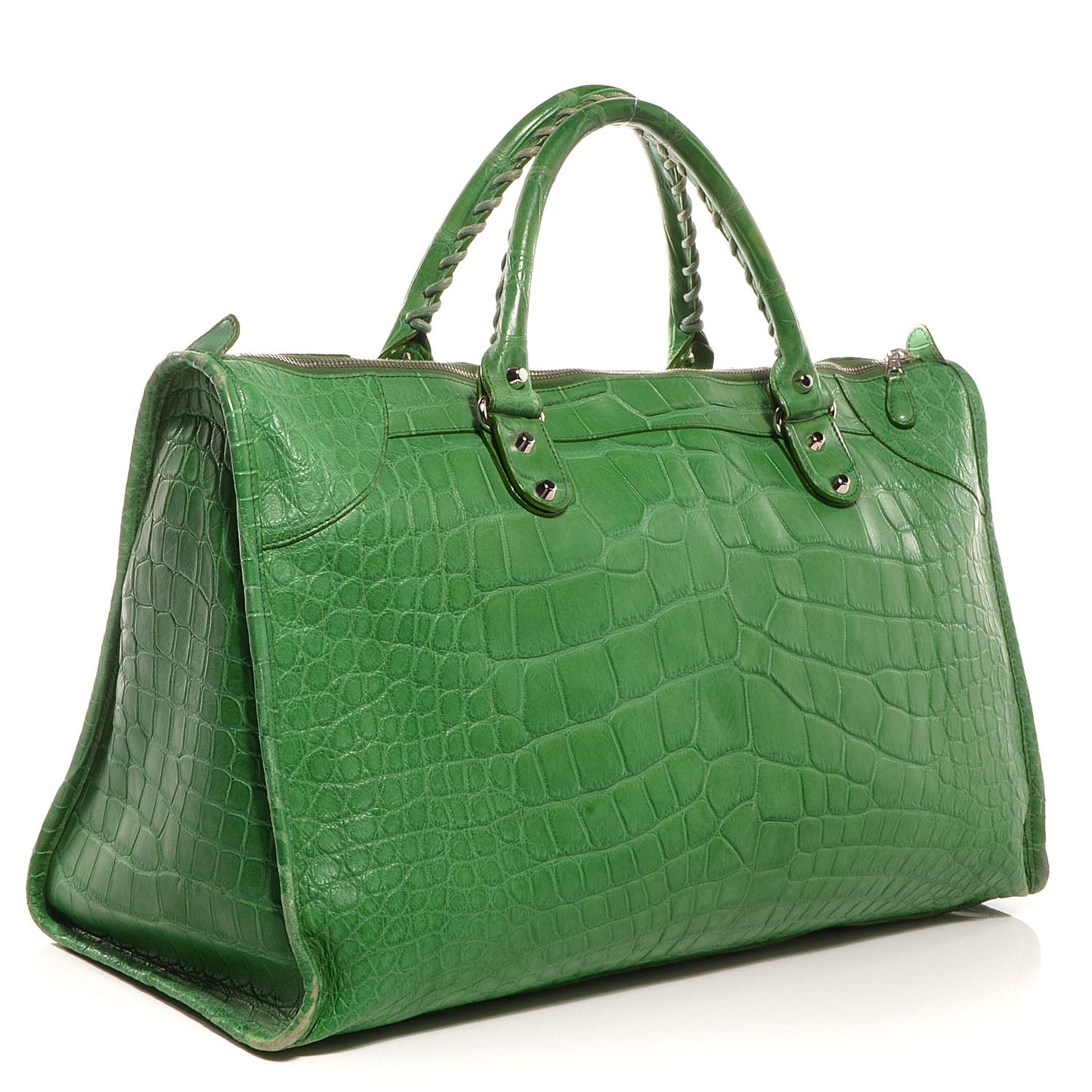 Crocodile Work Bag Green