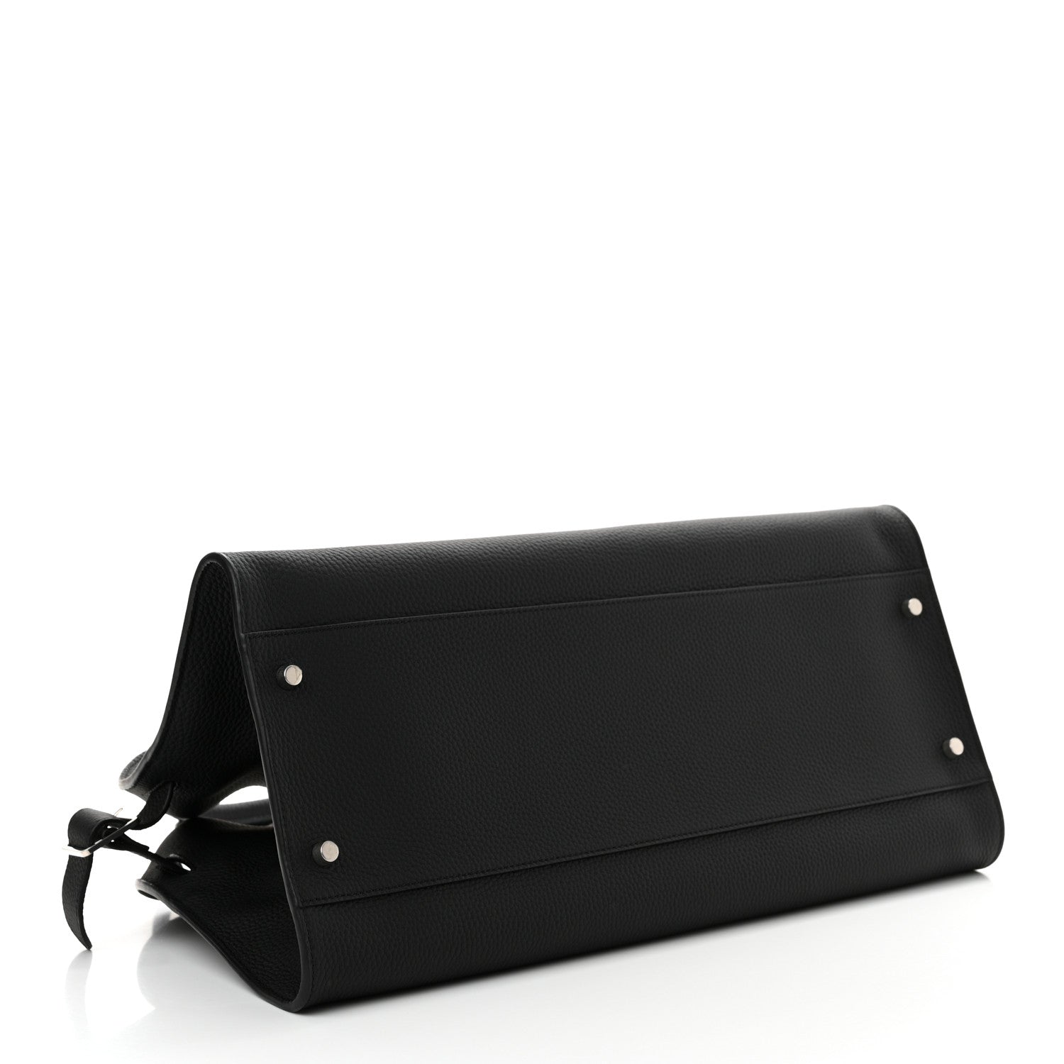The Row Grained Calfskin EW Margaux Black 4 of 9