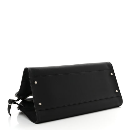 The Row Grained Calfskin EW Margaux Black 4 of 9