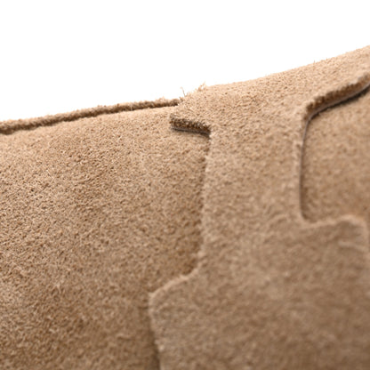 Hermes Suede Calfskin Mens Go Mules 36 Beige Argile 9 of 10