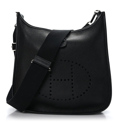 Hermes Taurillon Clemence Evelyne III PM Black 1 of 10