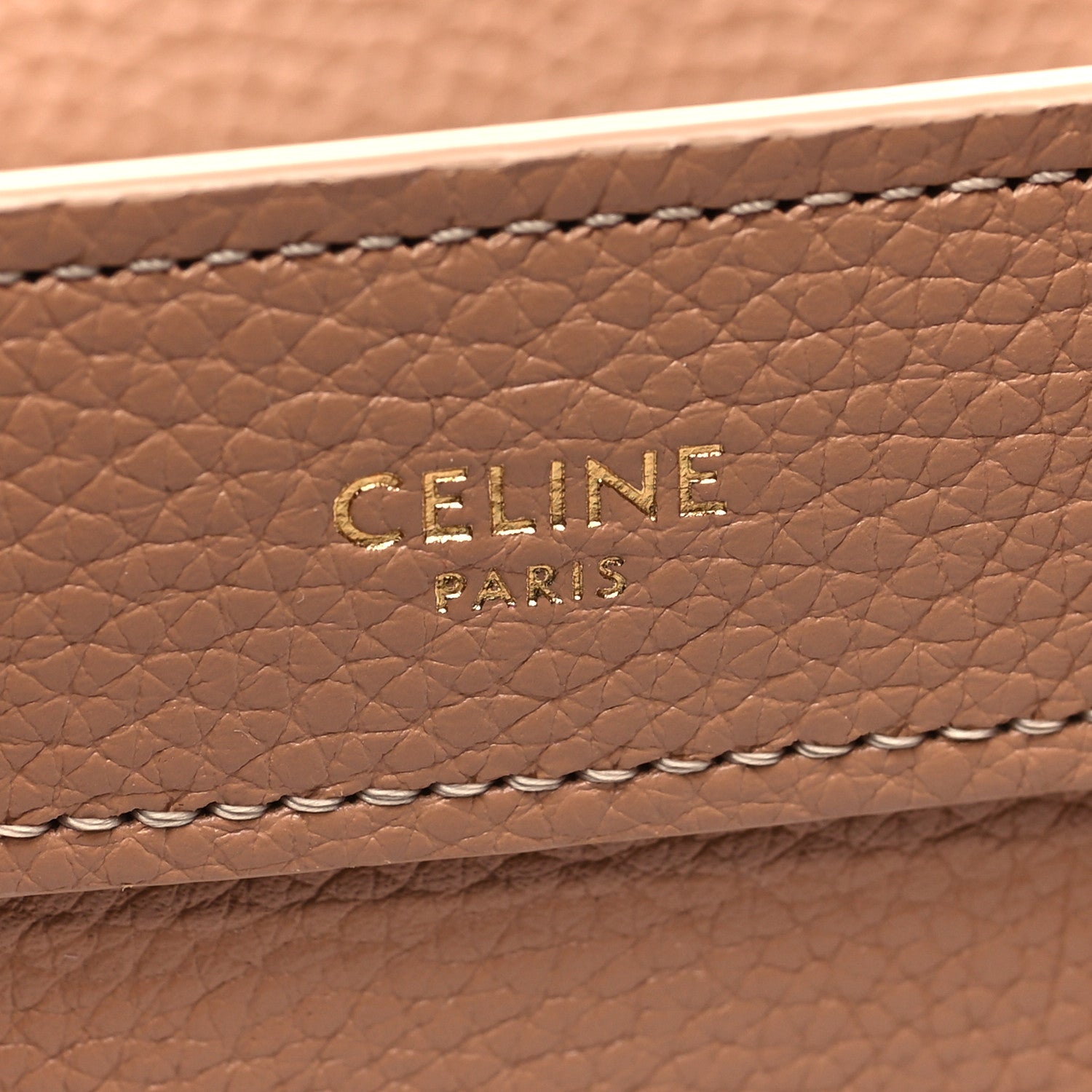 Celine Drummed Calfskin Nano Luggage Desert Rose 6 of 11