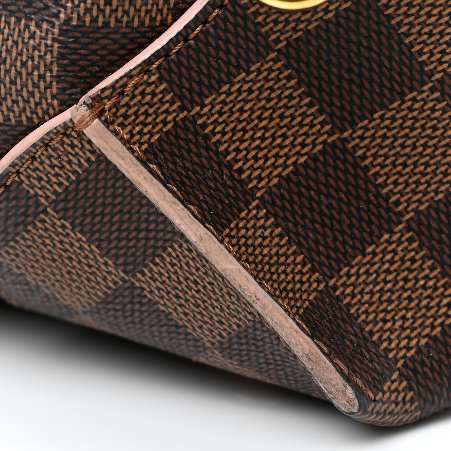 Damier Ebene Caissa Hobo Rose Ballerine