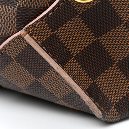 Louis Vuitton Damier Ebene Caissa Hobo Rose Ballerine 13 of 20