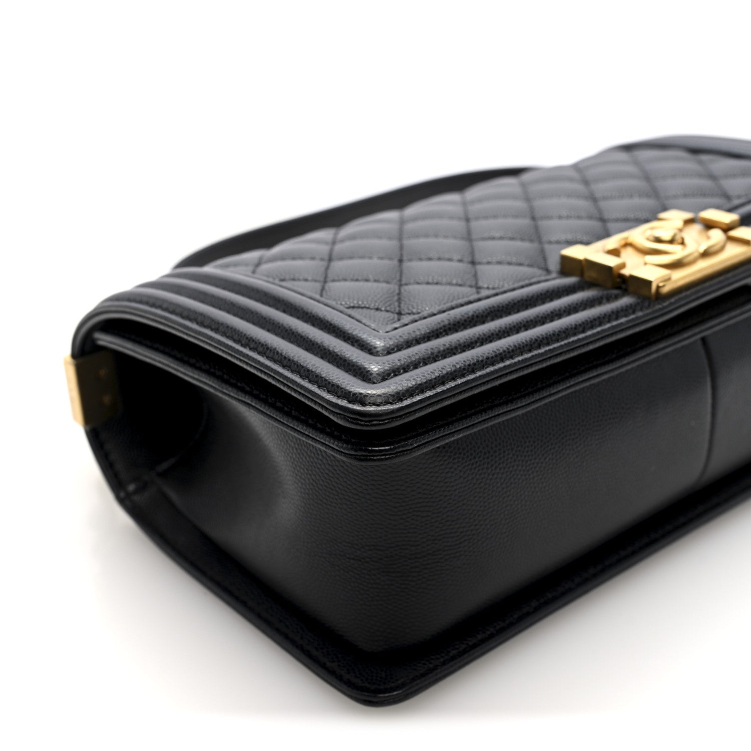 Chanel Caviar Quilted Medium Boy Flap Black 9 of 10