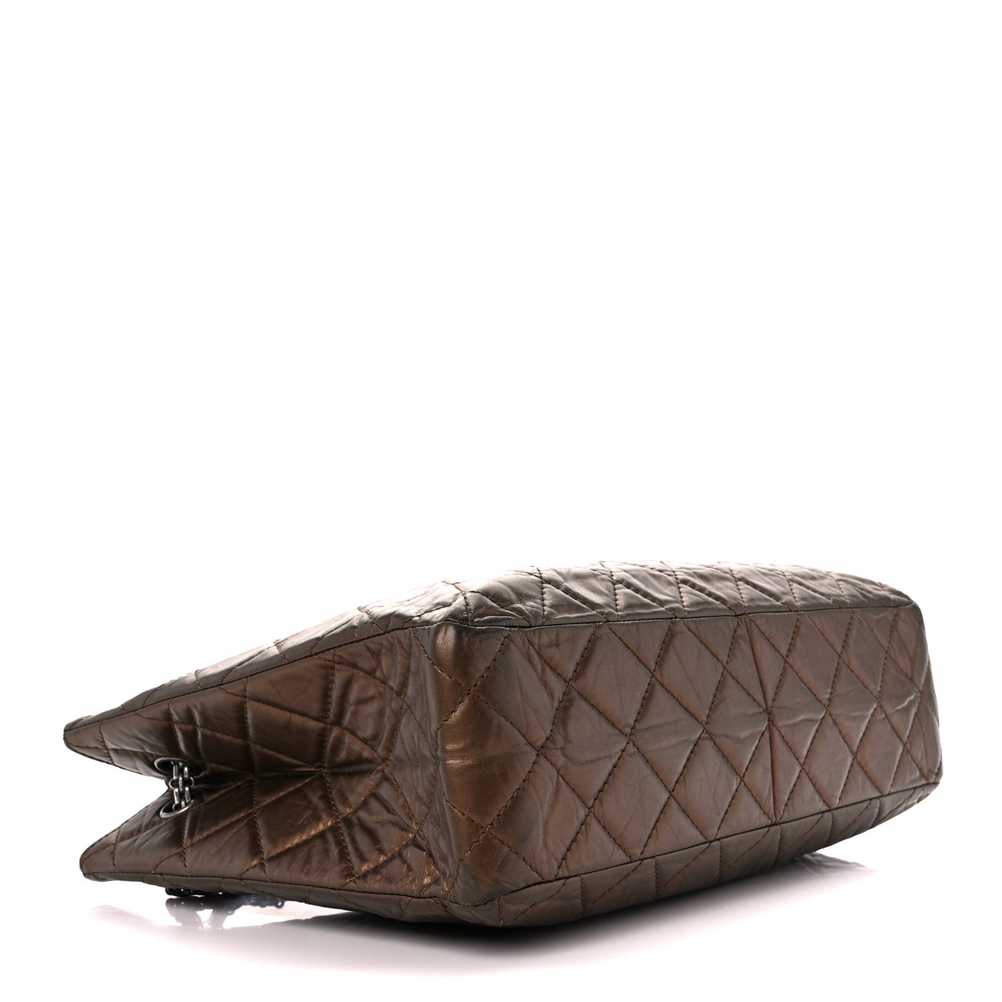 Aged Calfskin Reissue 2.55 Tote Bronze