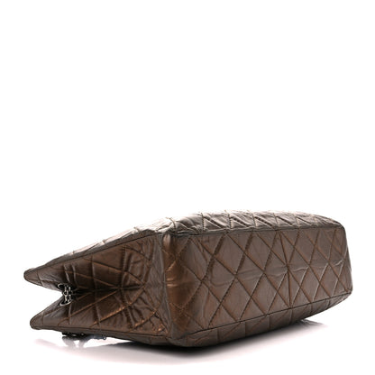 Chanel Aged Calfskin Reissue 2.55 Tote Bronze 4 of 11