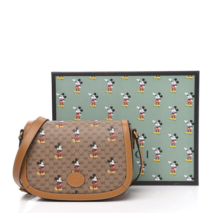 Gucci X DISNEY Mini Vintage GG Supreme Monogram Mickey Mouse Small Flap Messenger Bag Beige Vintage Sun Oil 11 of 11