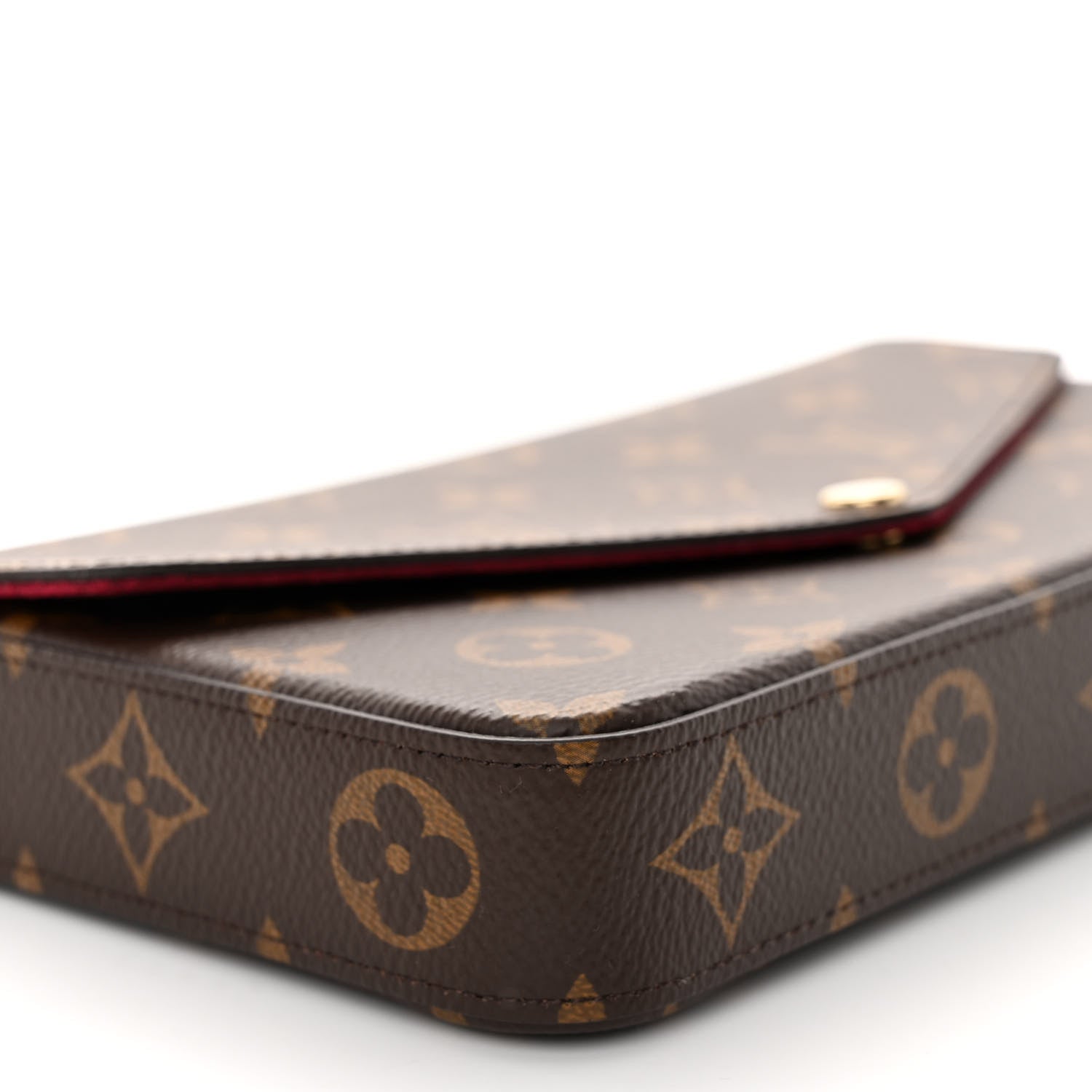 Louis Vuitton Monogram Pochette Felicie Chain Wallet Fuchsia 9 of 10