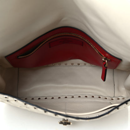 Valentino Garavani Nappa Large Rockstud Spike Shoulder Bag Light Ivory 7 of 8