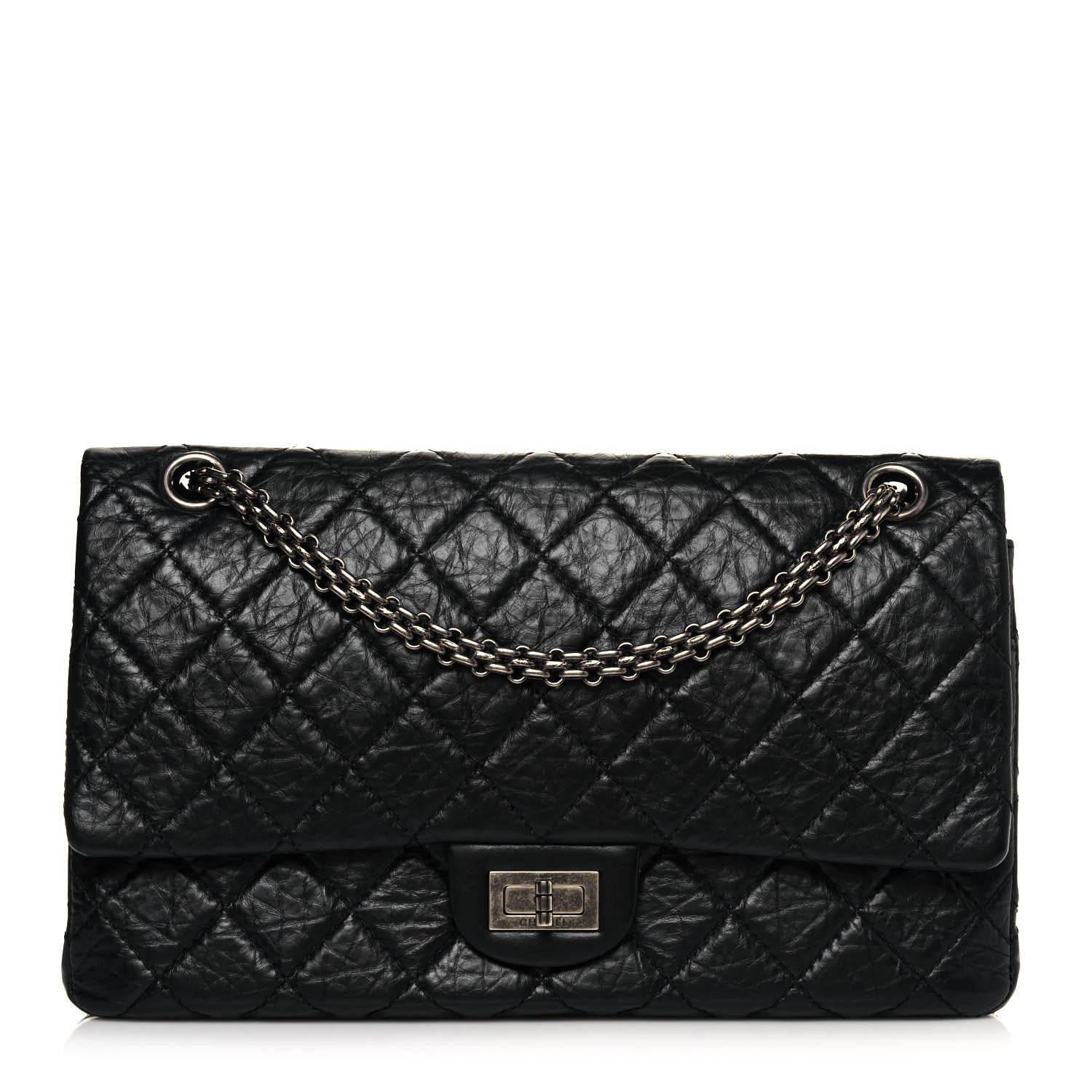 Chanel Aged Calfskin Quilted 2.55 Reissue 226 Flap Black 1 of 12