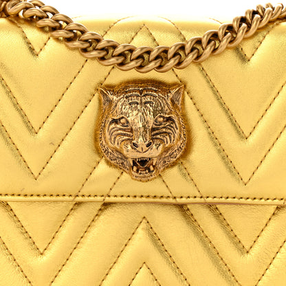 Gucci Metallic Nappa Matelasse Broadway Shoulder Bag Gold 8 of 12