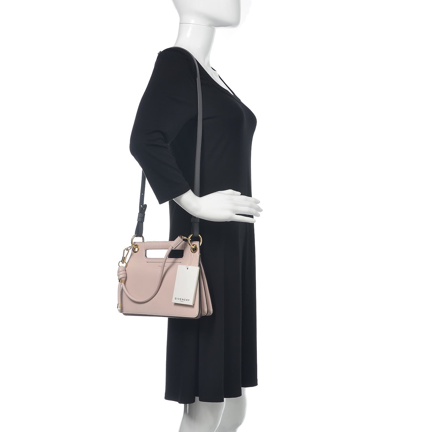 Givenchy Calfskin Small Whip Top Handle Crossbody Pale Pink 3 of 11