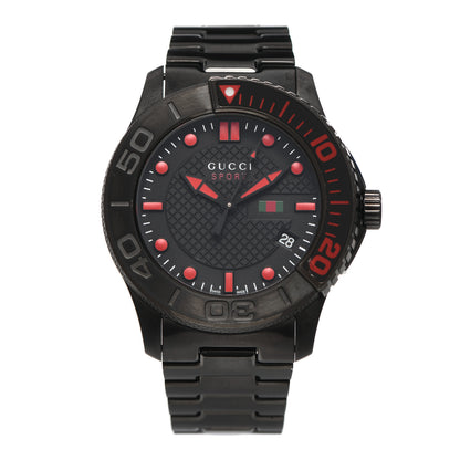 Gucci PVD Stainless Steel 44mm G-Timeless Sport Quartz Watch Black 1 of 6