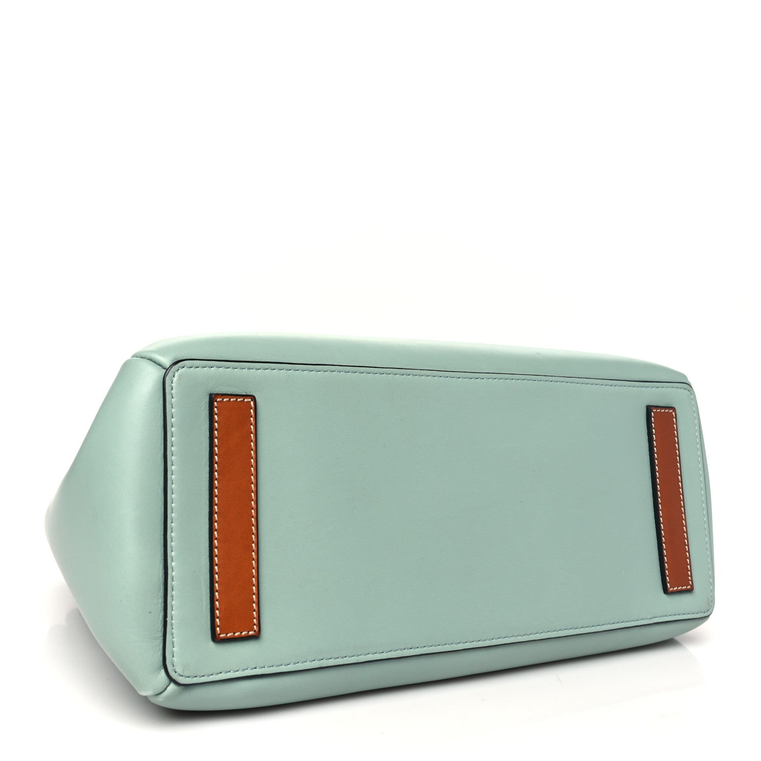 Loewe Boxcalf Lazo Tote Blue Tan 4 of 9