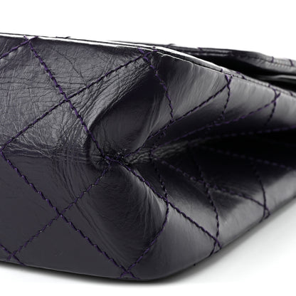 Chanel Aged Calfskin Quilted 2.55 Reissue 225 Flap Purple 10 of 10