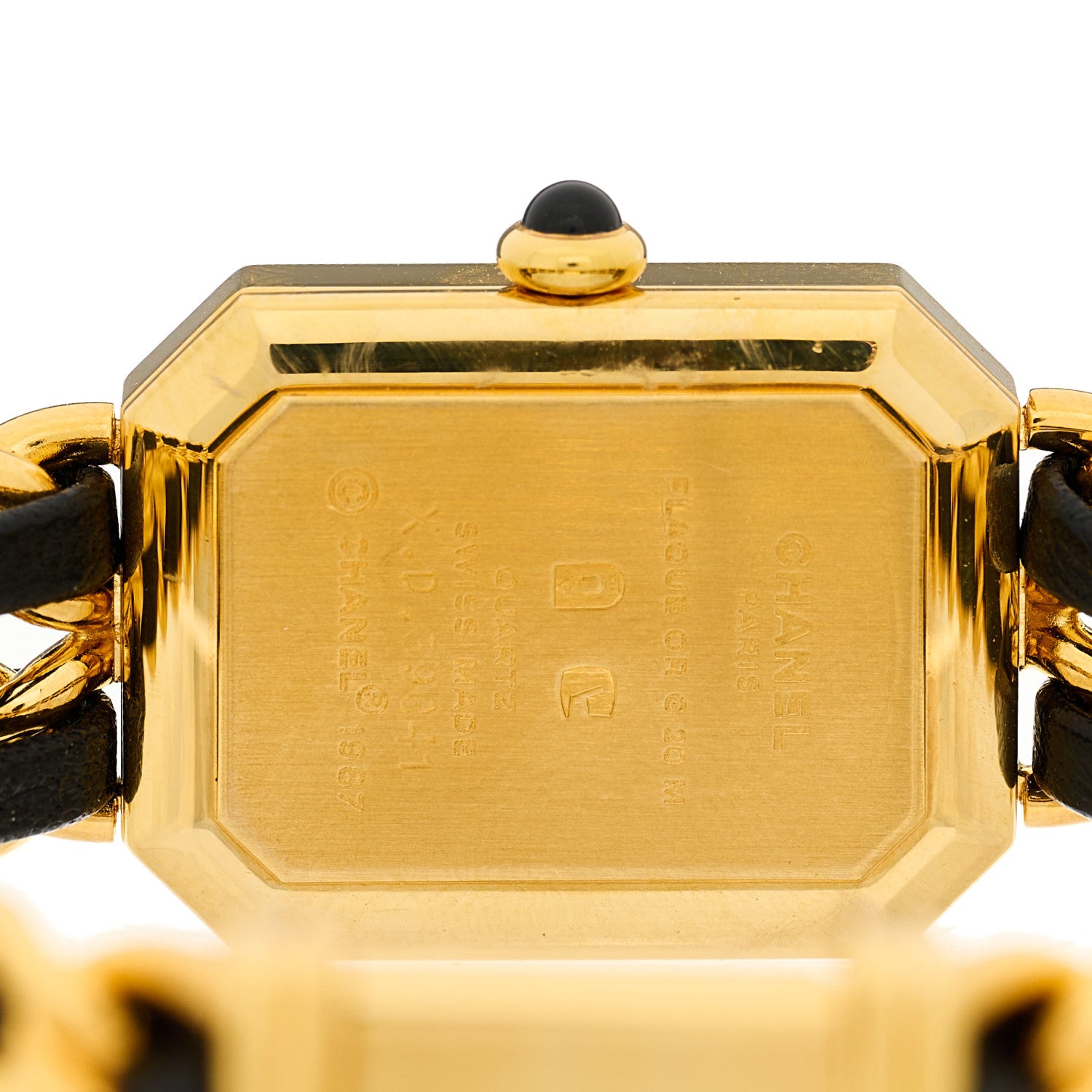 Chanel Stainless Steel Lambskin 20mm Chain Premiere Quartz Watch Gold M 4 of 4