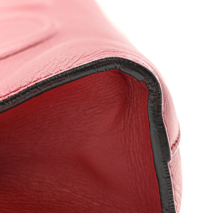 Gucci Calfskin Embossed XL Clutch Red 7 of 10