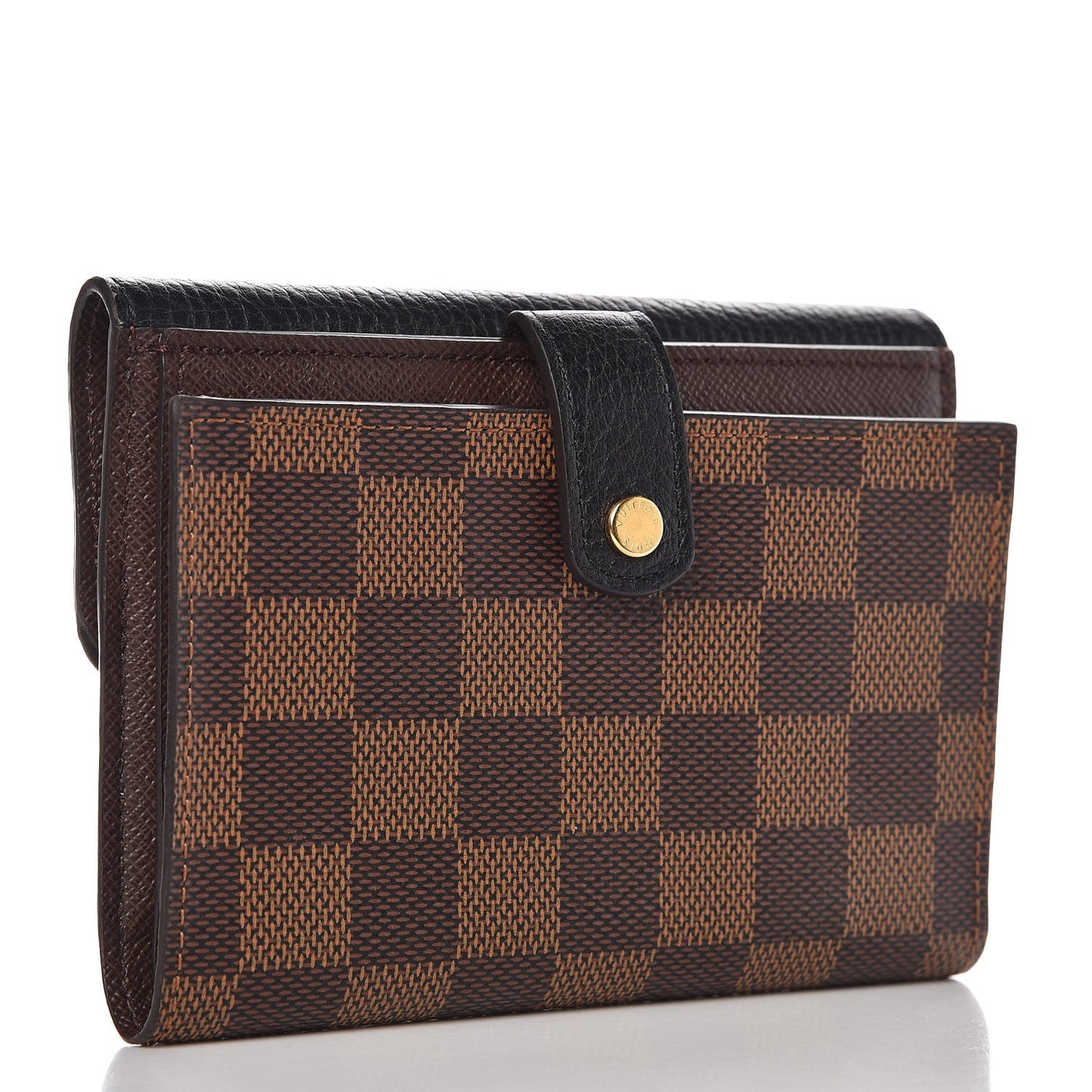 Damier Ebene Normandy Compact Wallet Black