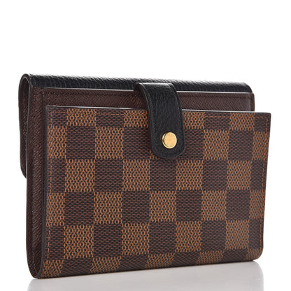 Louis Vuitton Damier Ebene Normandy Compact Wallet Black 3 of 7