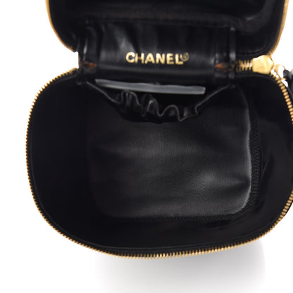 Chanel Lambskin Vanity Cosmetic Case Black 4 of 8