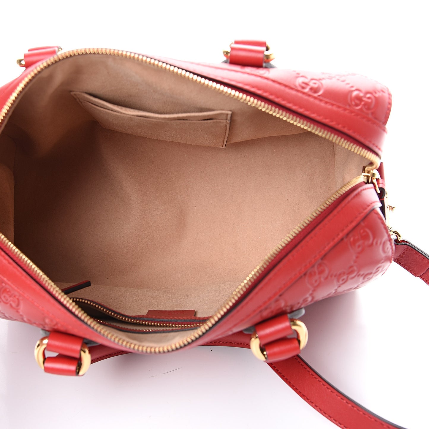 Guccissima Signature Boston Hibiscus Red