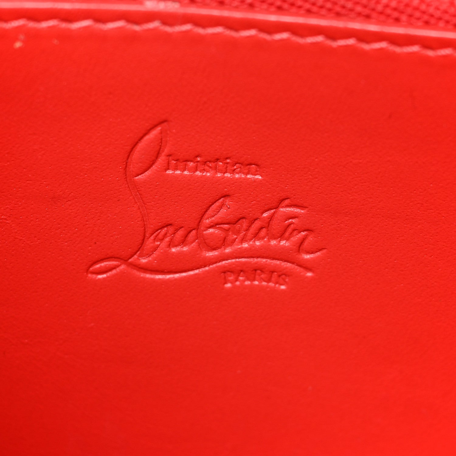 Christian Louboutin Calfskin Panettone Spiked Zip Around Wallet Yellow Multicolor 7 of 11