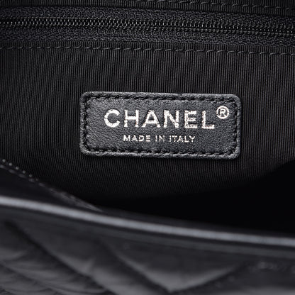 Chanel Aged Calfskin Chevron Quilted Medium Gabrielle Hobo So Black 6 of 13