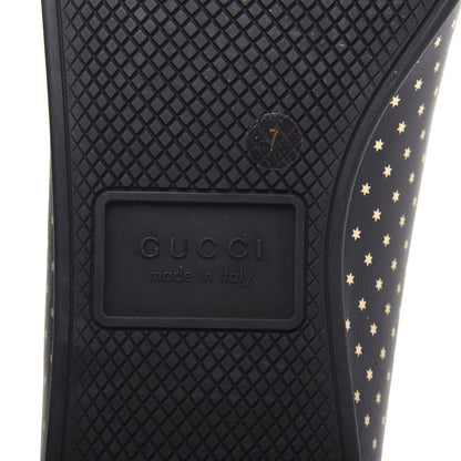 Gucci X SEGA Calfskin GUCCY Stars Mens Falacer Sneakers 7 Black 9 of 10