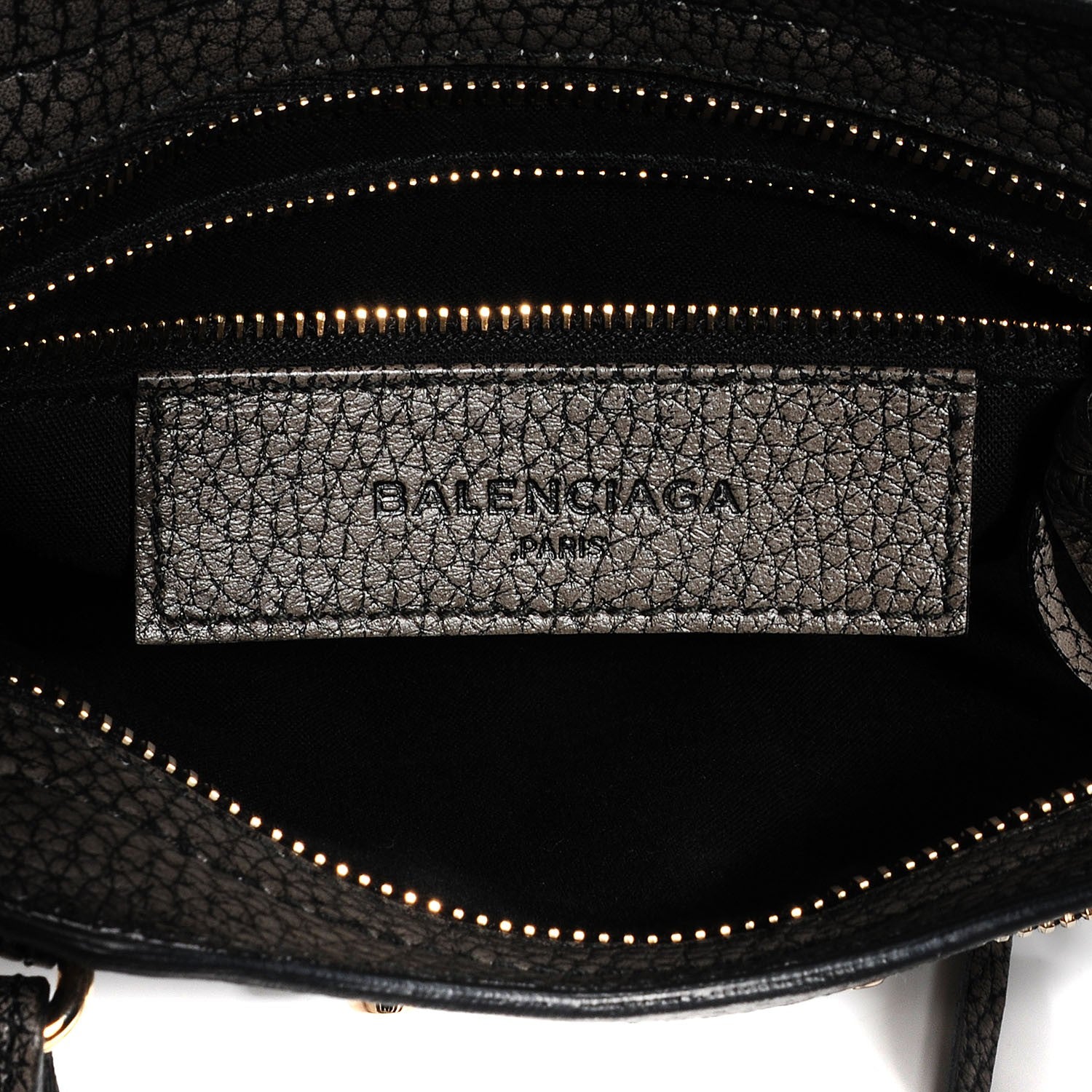 Balenciaga Grained Calfskin Classic Gold Hardware Mini City Ombre Grey Gradient 11 of 14