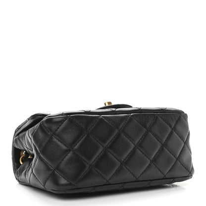Chanel Lambskin Quilted Mini Pearl Crush Flap Black 4 of 11
