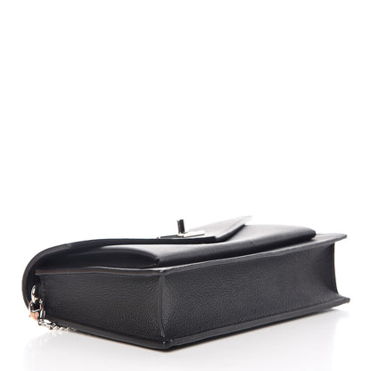 Louis Vuitton Soft Calfskin My Lockme Chain Pochette Black 4 of 9