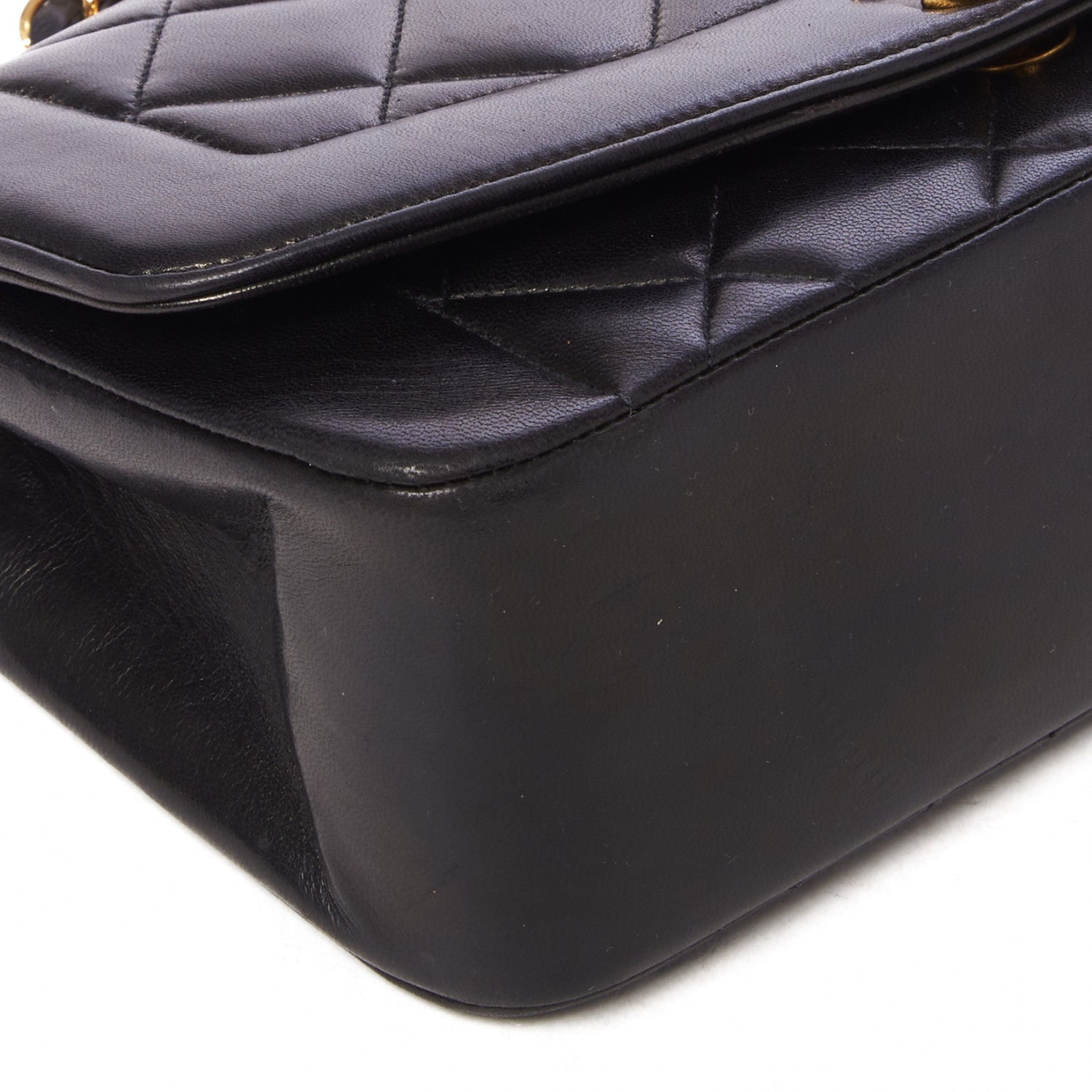 Chanel Lambskin Quilted Small Single Flap Bag Black 6 of 9