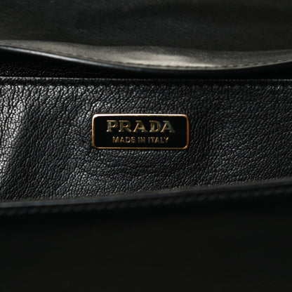 Prada City Calfskin Saffiano Cahier Bag Black 6 of 15