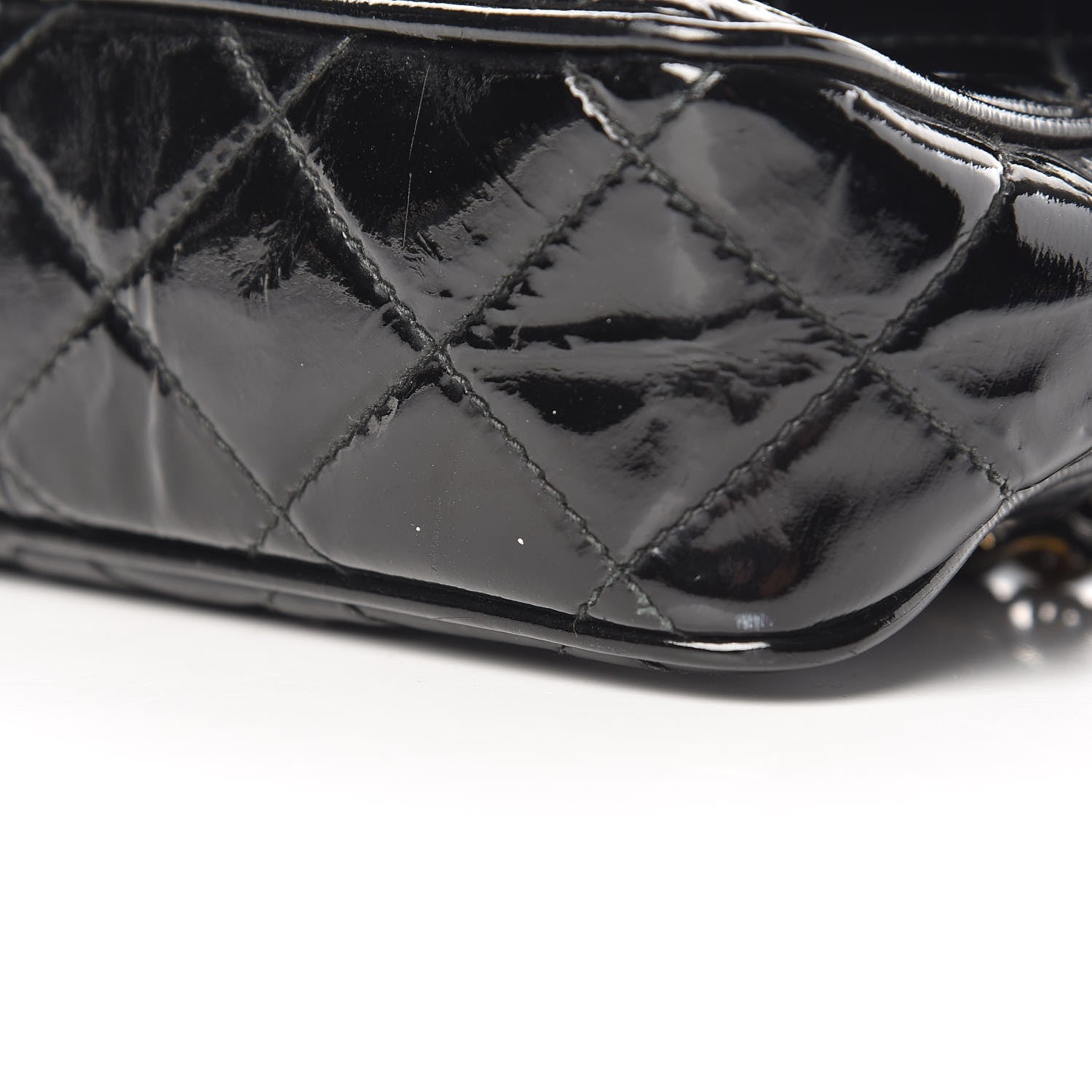 Chanel Patent Quilted Tassel Camera Case Black 15 of 15