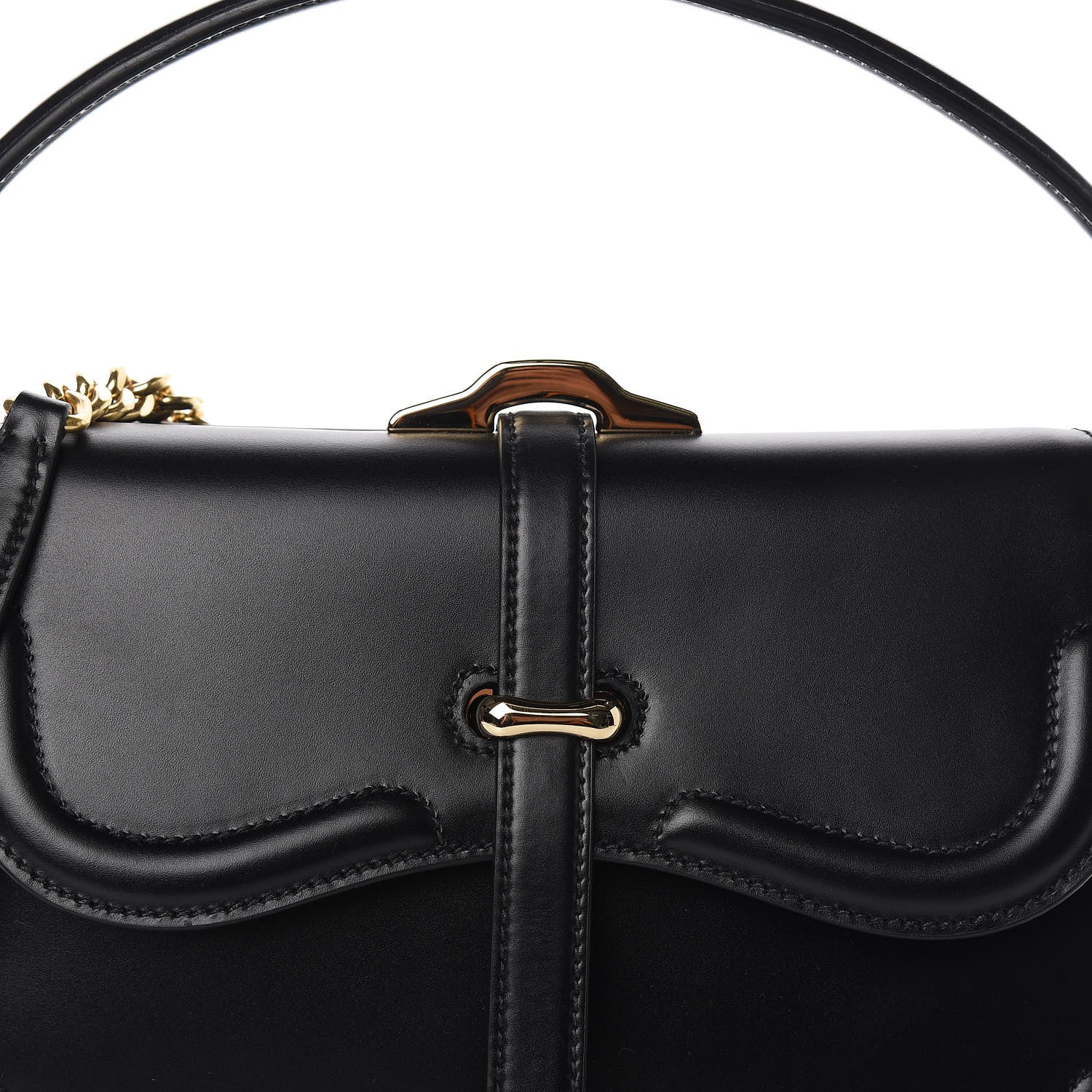 Prada City Calfskin Belle Top Handle Bag Black 11 of 11