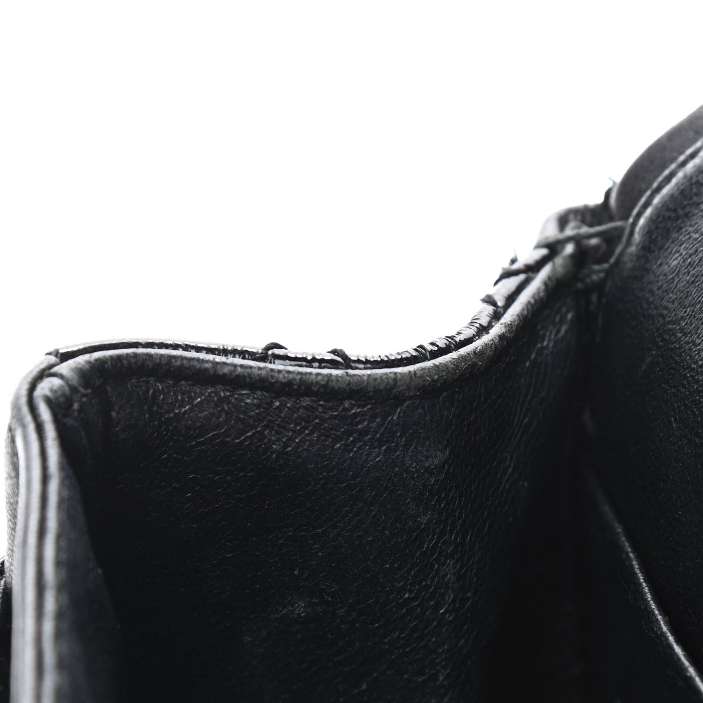 Crinkled Patent Quilted 2.55 Reissue Mini Flap Black