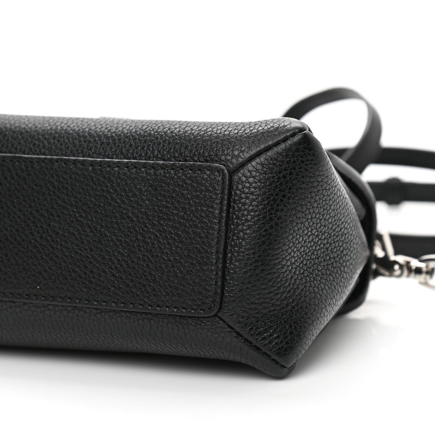 Balenciaga Grained Calfskin Le Dix Nano Soft Cartable Black 10 of 11