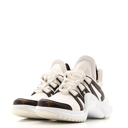 Louis Vuitton Patent Monogram LV Archlight Sneakers 38 White 3 of 12