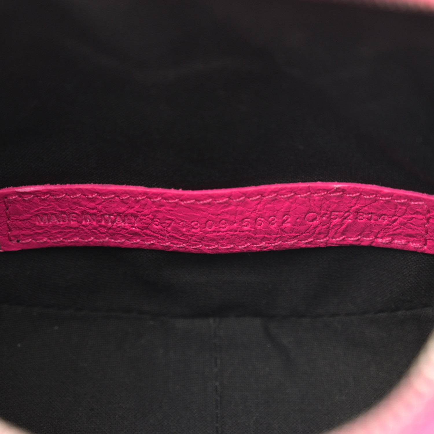 Balenciaga Agneau Arena Le Cagole Shoulder Bag XS Hot Pink 8 of 12