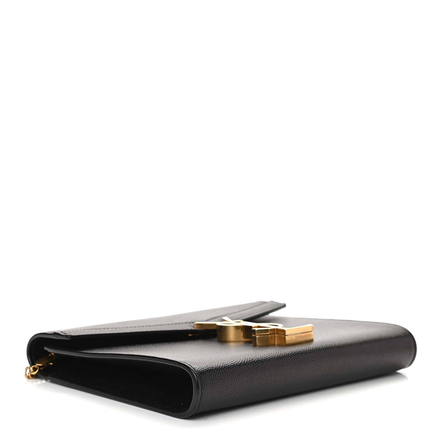 Saint Laurent Grain De Poudre Monogram Cassandra Clasp Bag Black 4 of 10